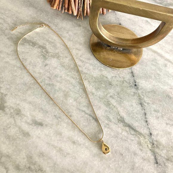 Star Constellation Water Drop Stainless Steel Gold Necklace - Picture 10 of 11